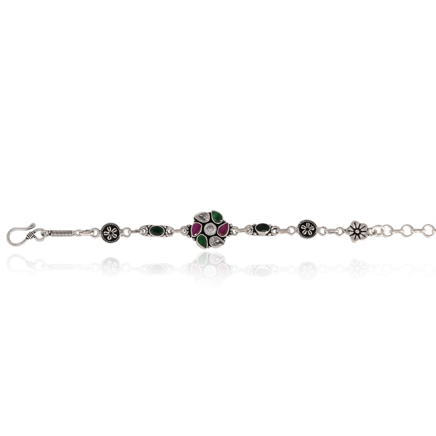 Meenakari Bloom Charm Bracelet