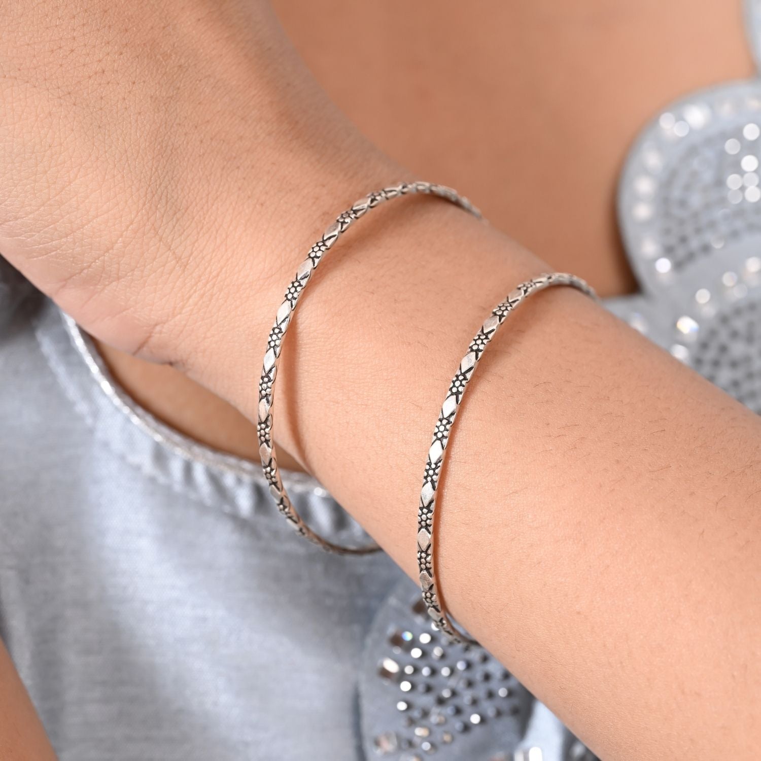 Granite-Edge Sleek Bangle