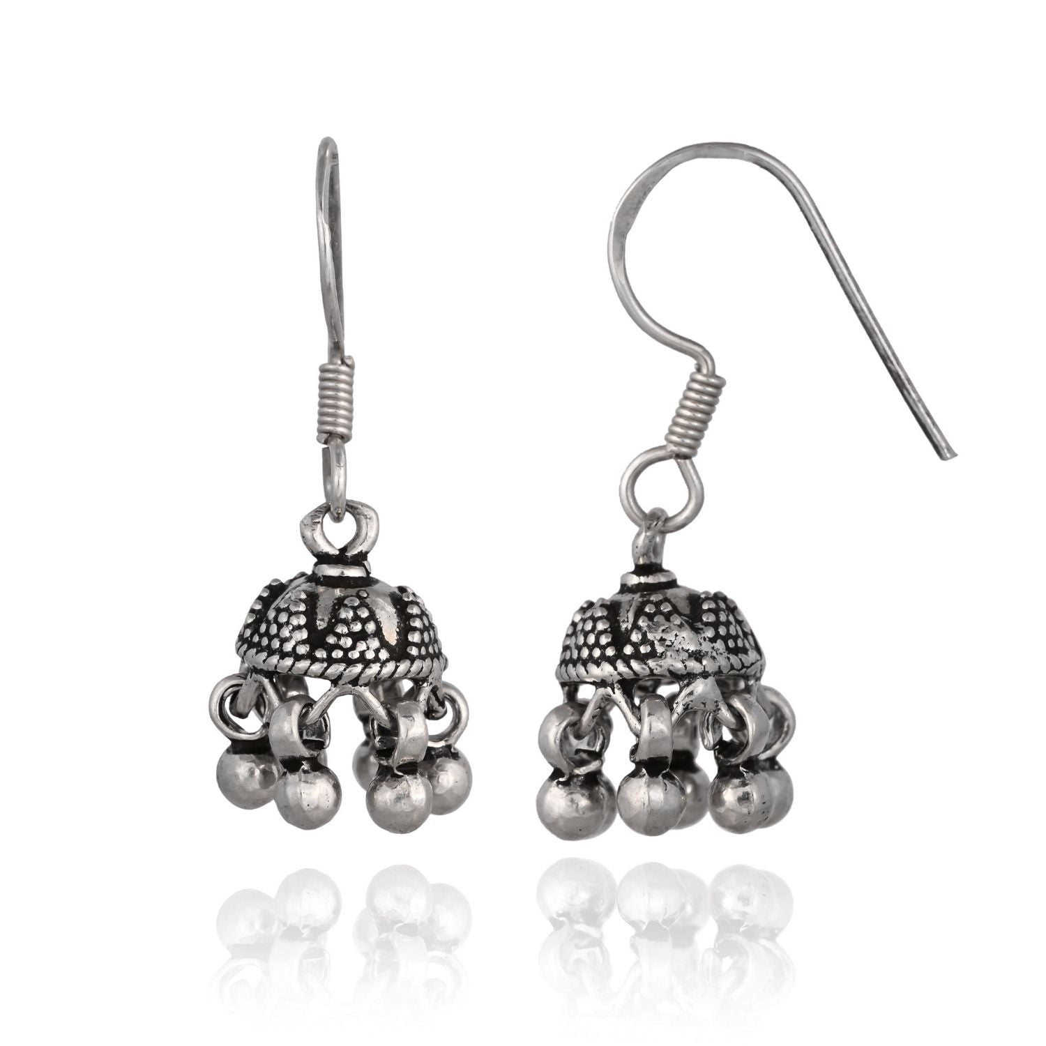 Mini Oxidised Ghungroo Jhumki
