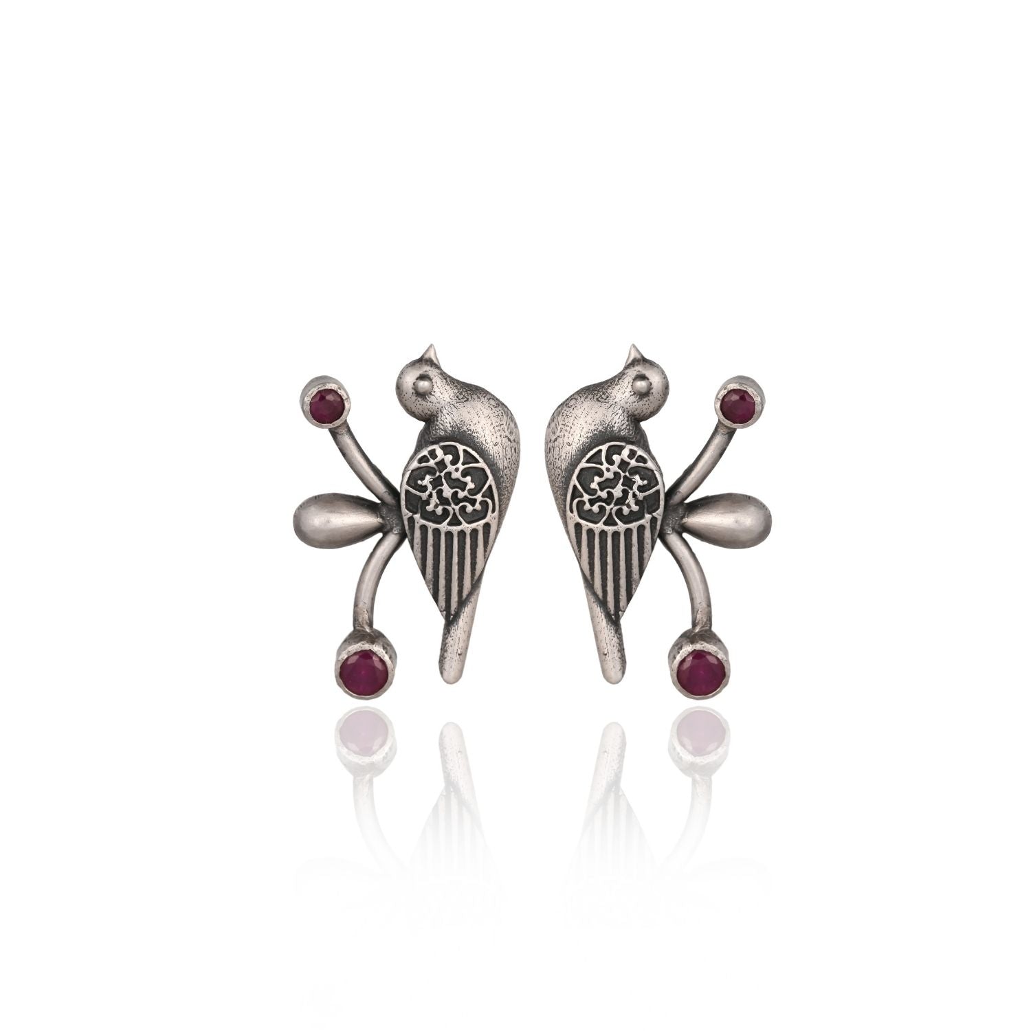 Berry Sparrow Stud Earrings