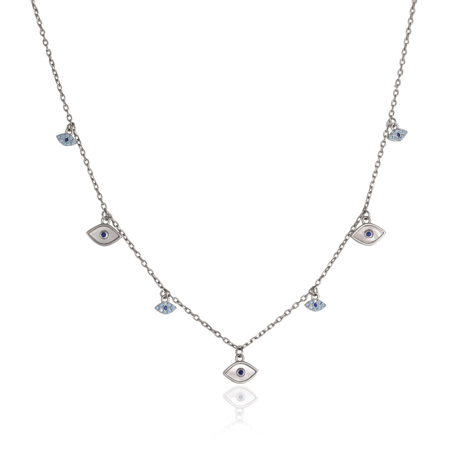 Evil-eye charm necklace