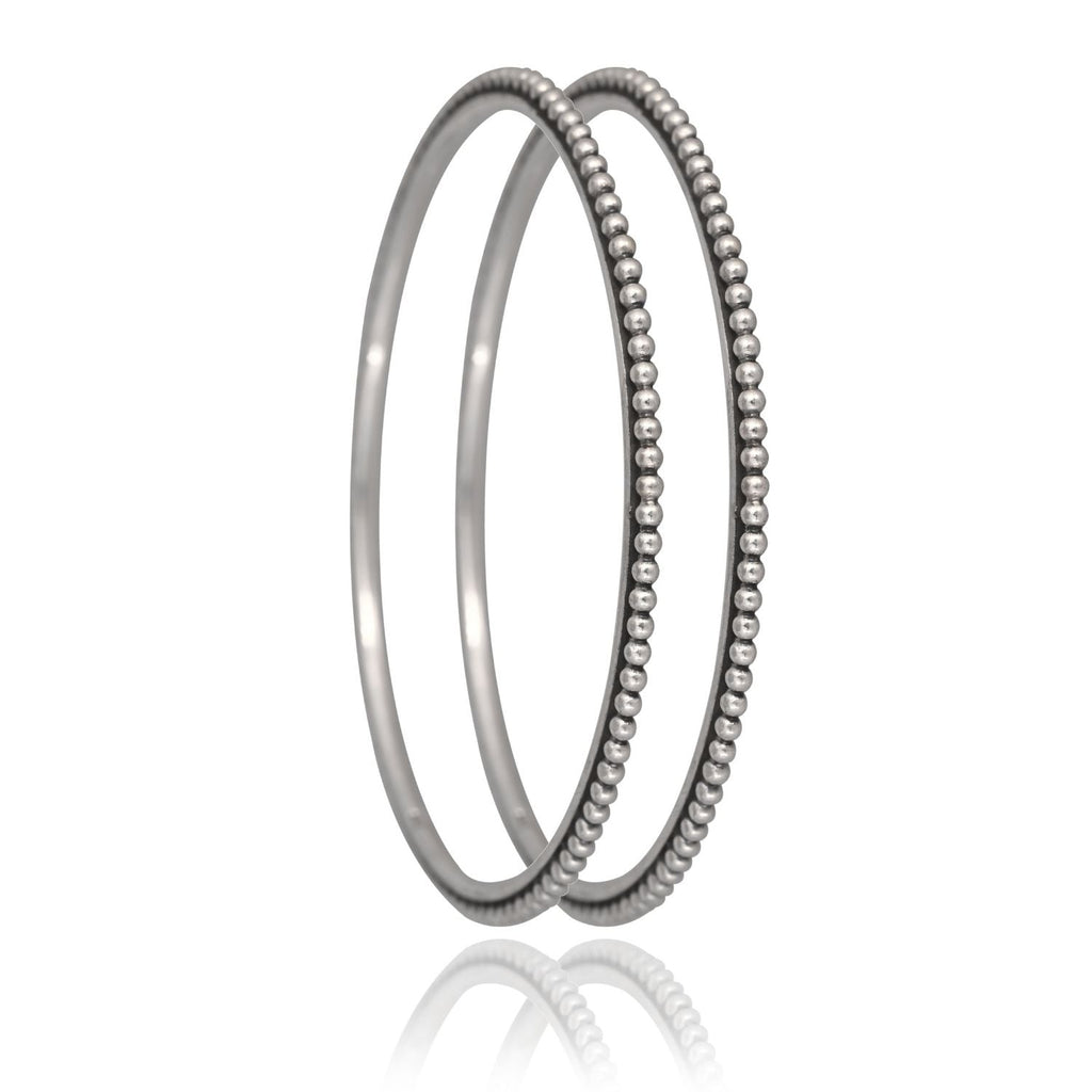 Frostline Etched Bangle