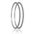Frostline Etched Bangle