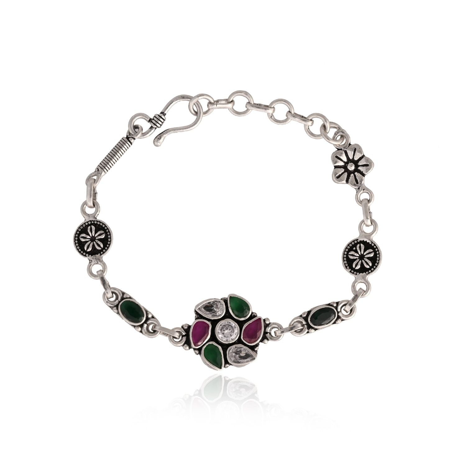 Meenakari Bloom Charm Bracelet