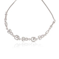 Silver Cascade Link Bracelet