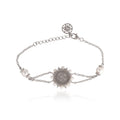 Vintage Pearl Medallion Charm Bracelet