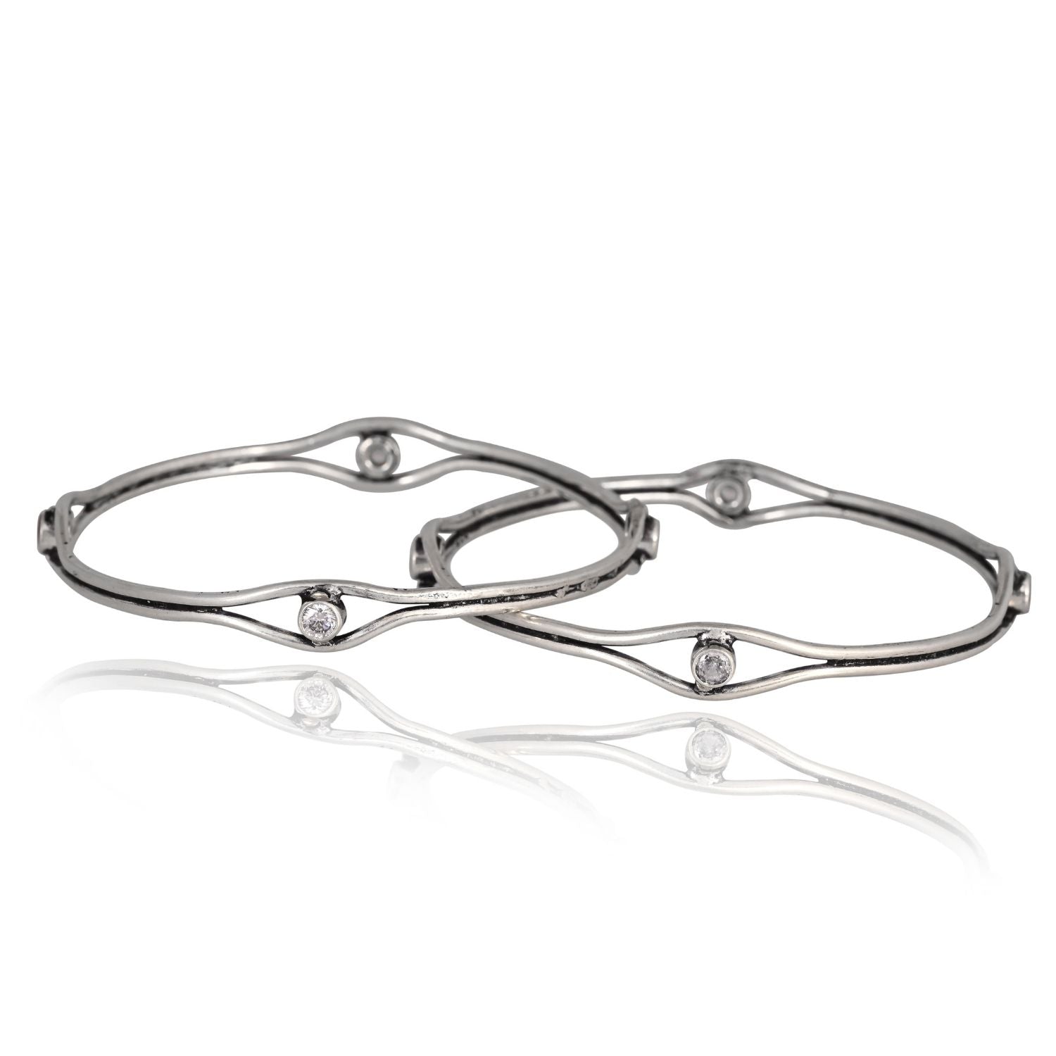 Amethyst Whisper Stacking Bangles