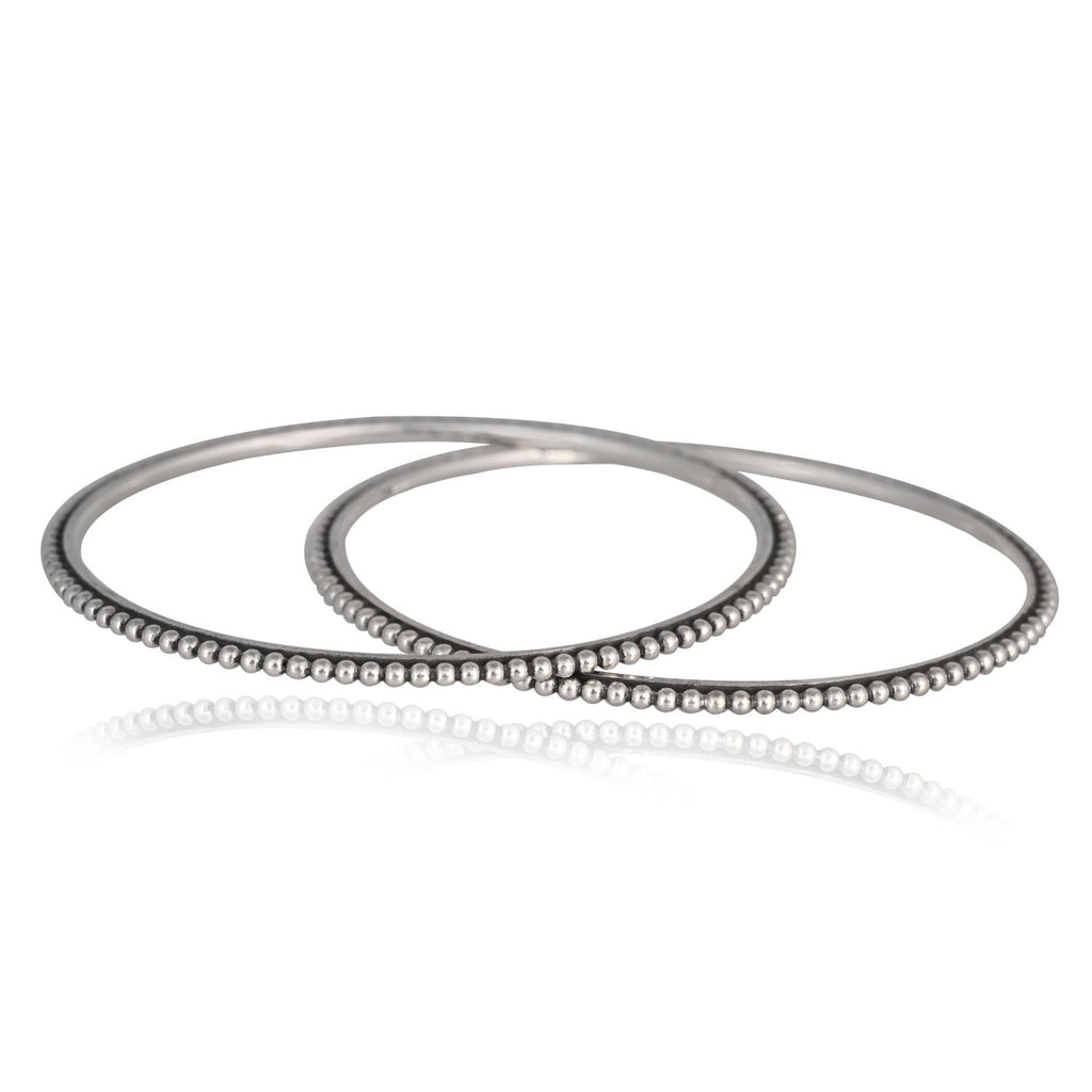 Frostline Etched Bangle