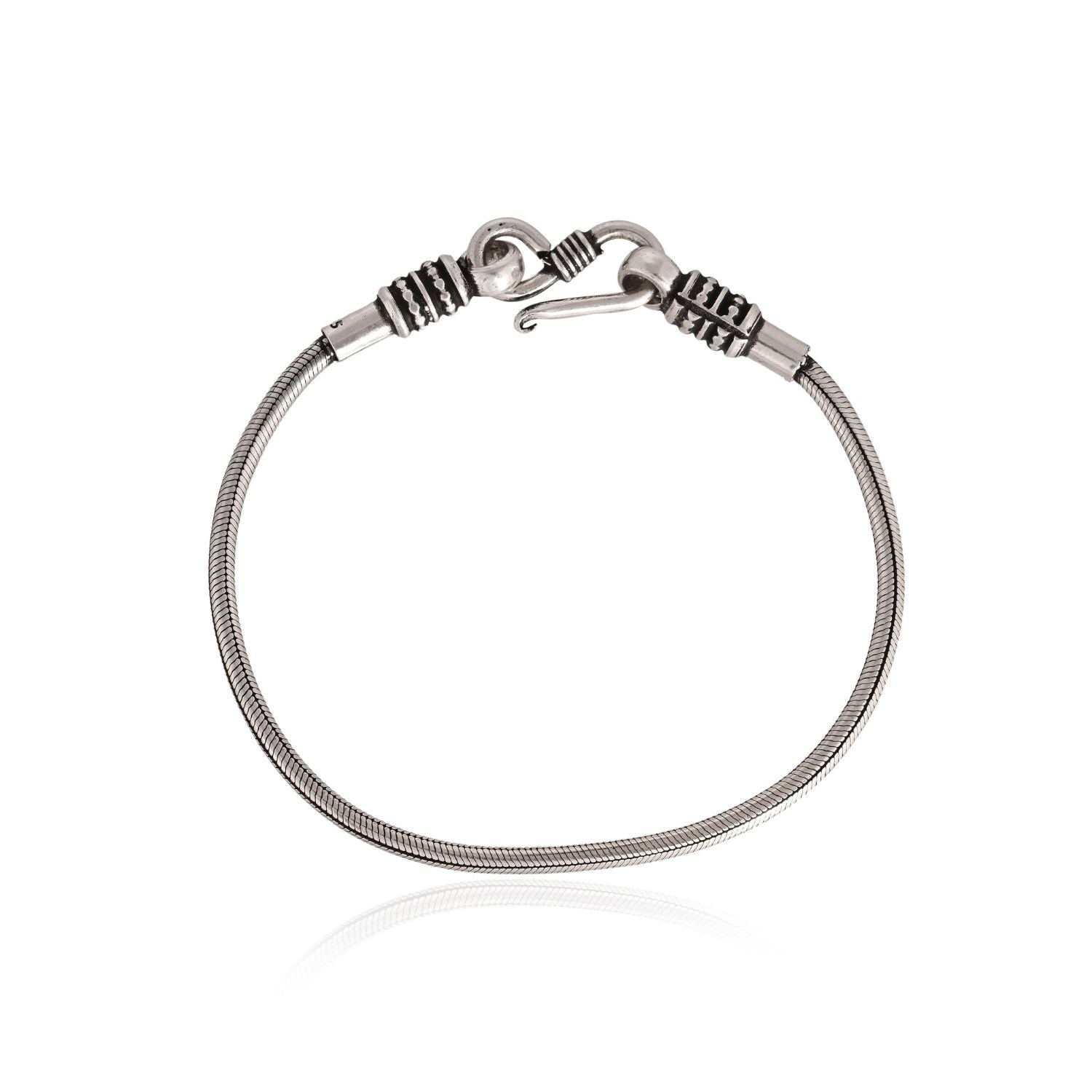 Silver Torque Loop Bracelet