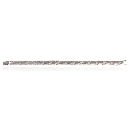 Chrome Grid Flex Bracelet