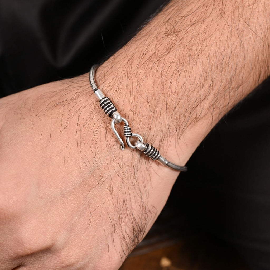 Silver Torque Loop Bracelet