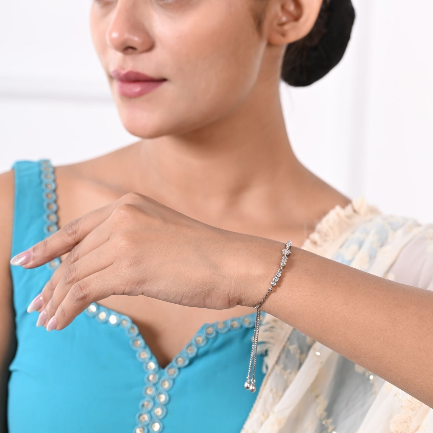 Radiant Cluster Slider Bracelet