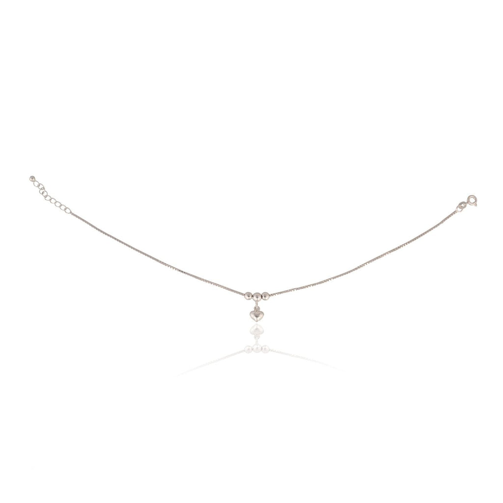 Traditional silver ghungroo anklets