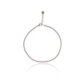 Crystal-lined minimalist anklets