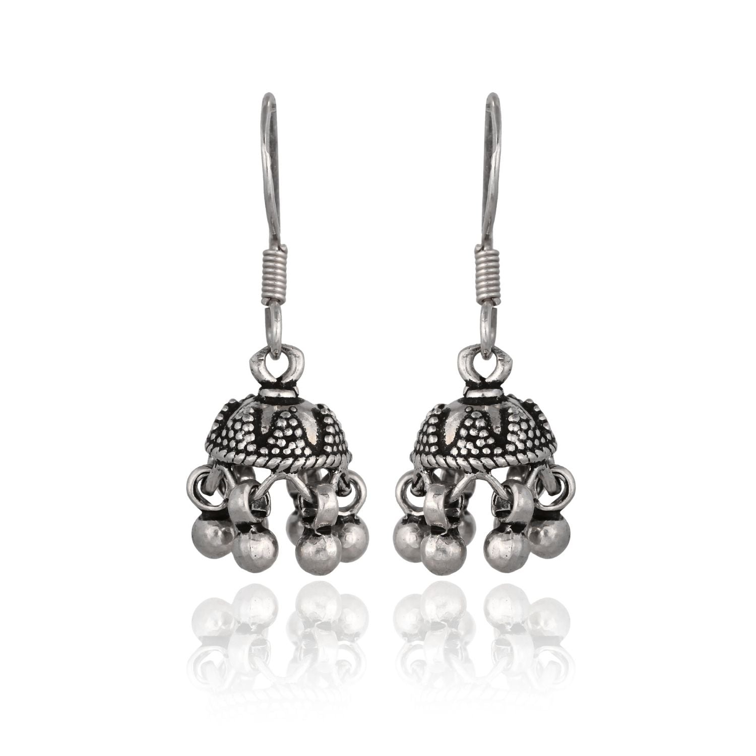 Mini Oxidised Ghungroo Jhumki