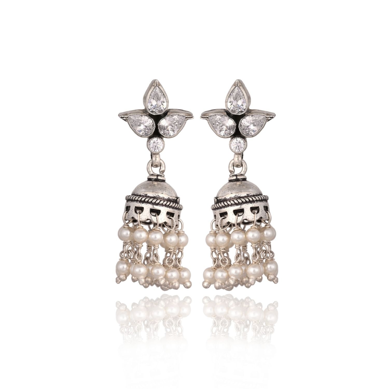 Star-Drop Pearl Jhumkis