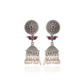 Antique Floral Dome Jhumkas