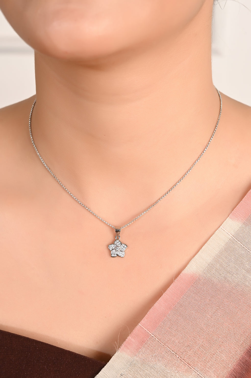 Lucky Clover Crystal Necklace
