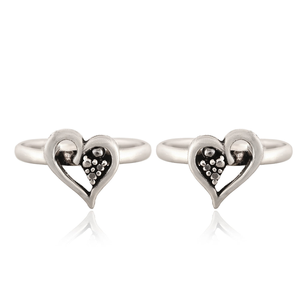 Heart Bloom Adjustable Toe Ring