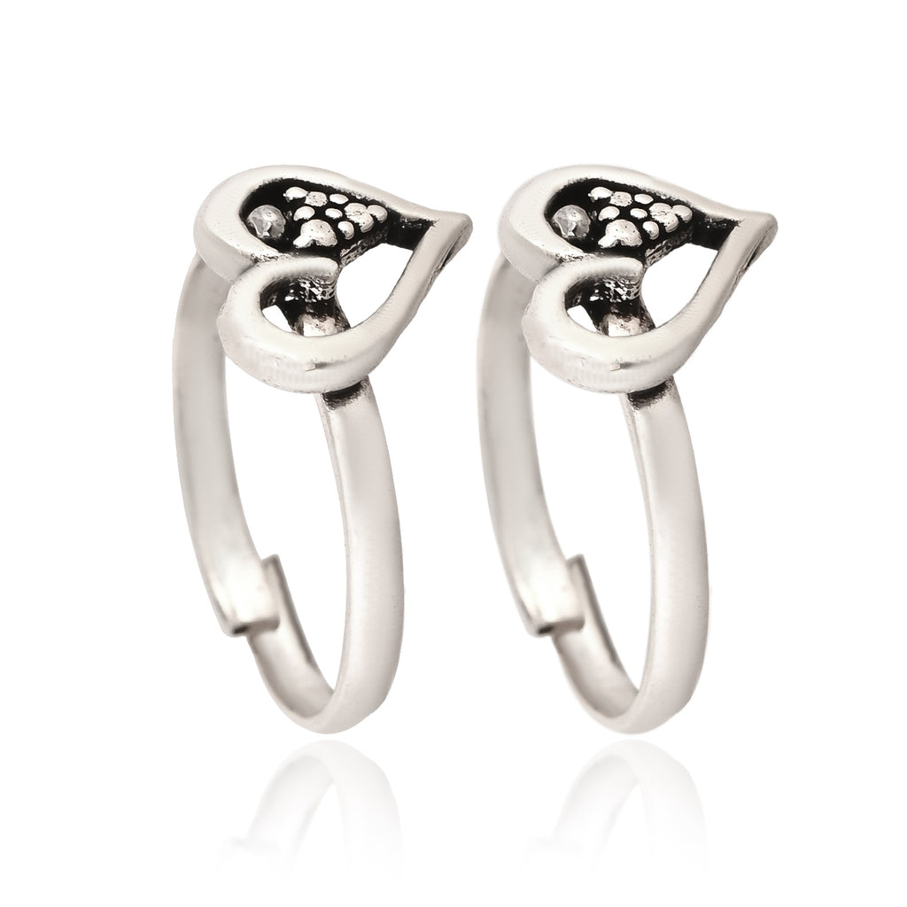 Heart Bloom Adjustable Toe Ring
