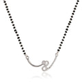 Contemporary curved Mangalsutra pendant