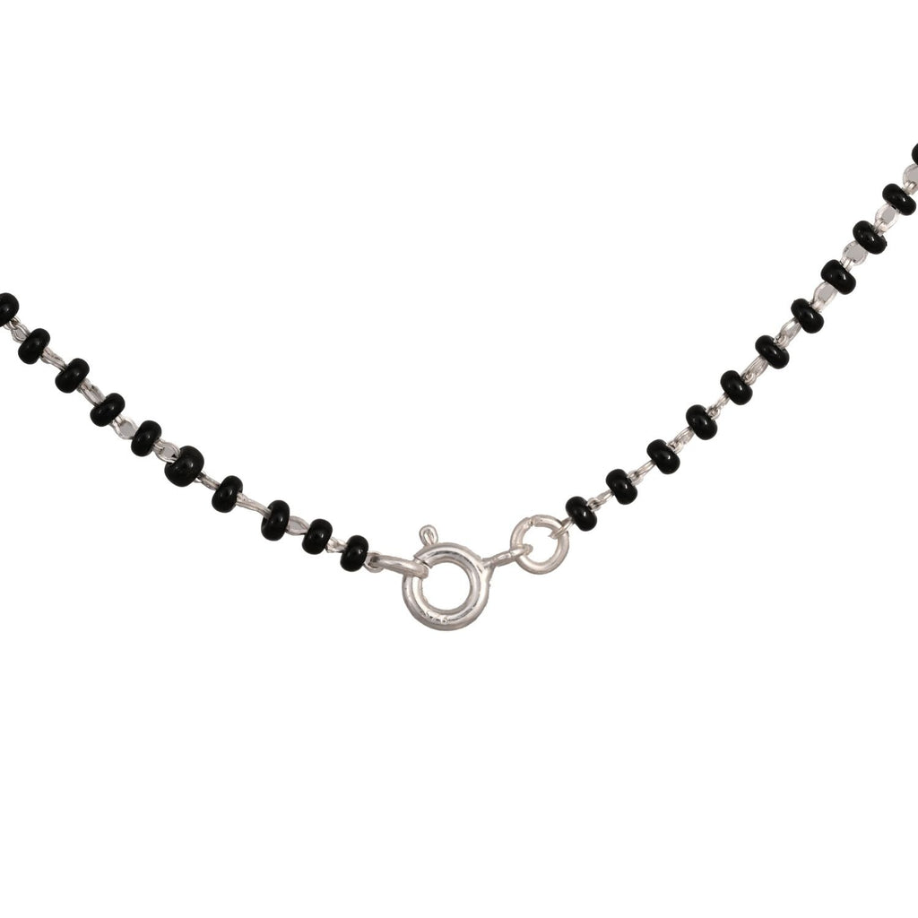 Contemporary curved Mangalsutra pendant