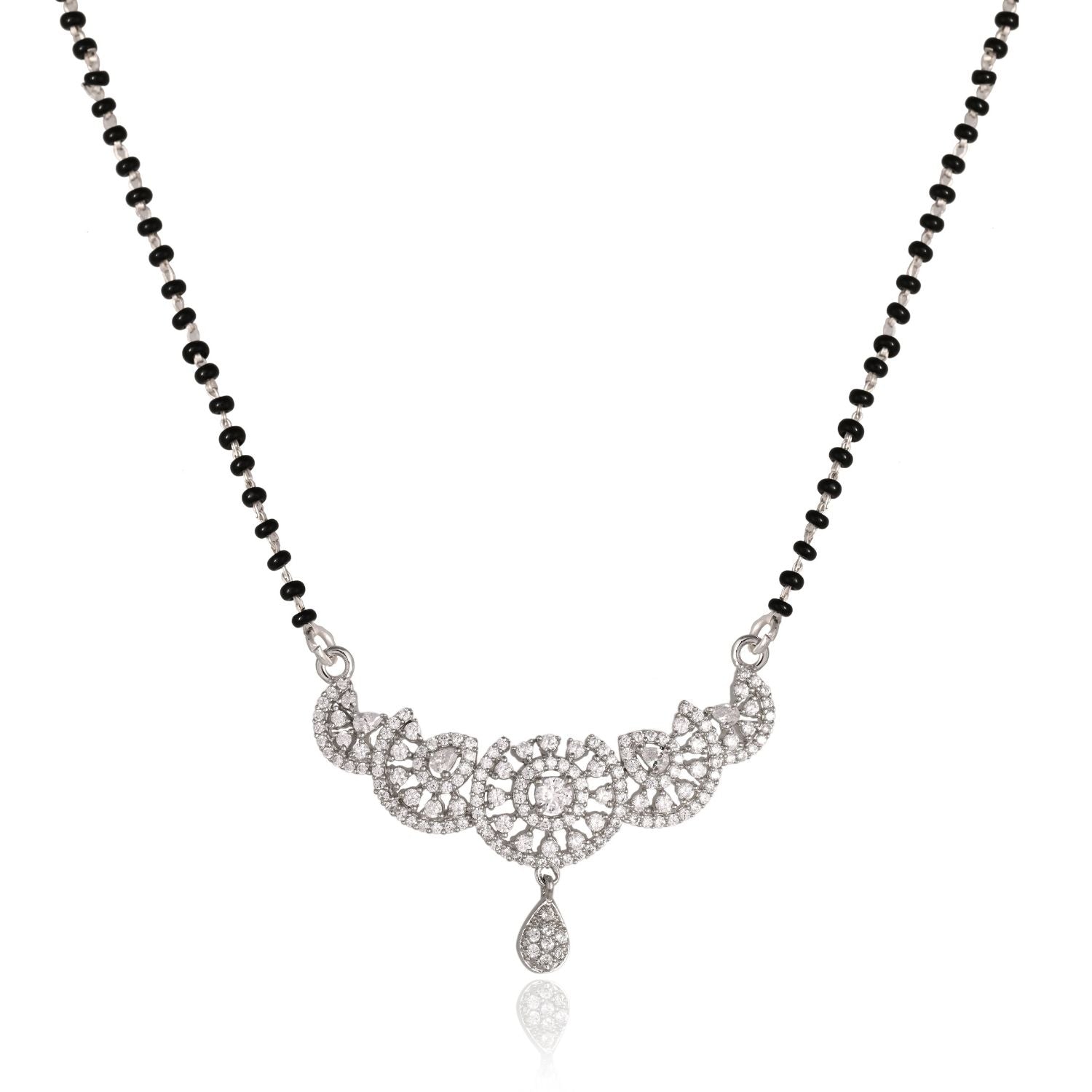 Regal Floral Mangalsutra Pendant