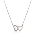 Double-heart pendant necklace