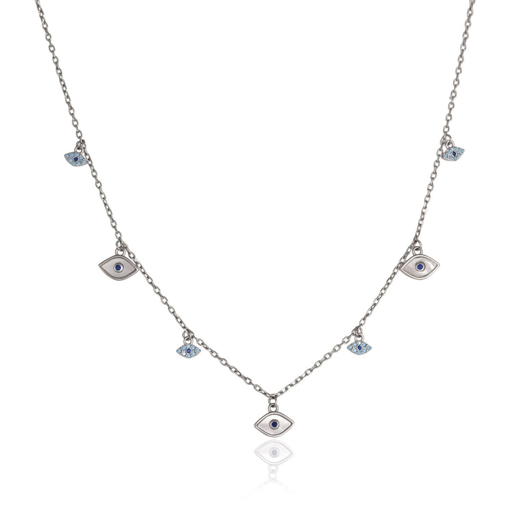 Evil-eye charm necklace