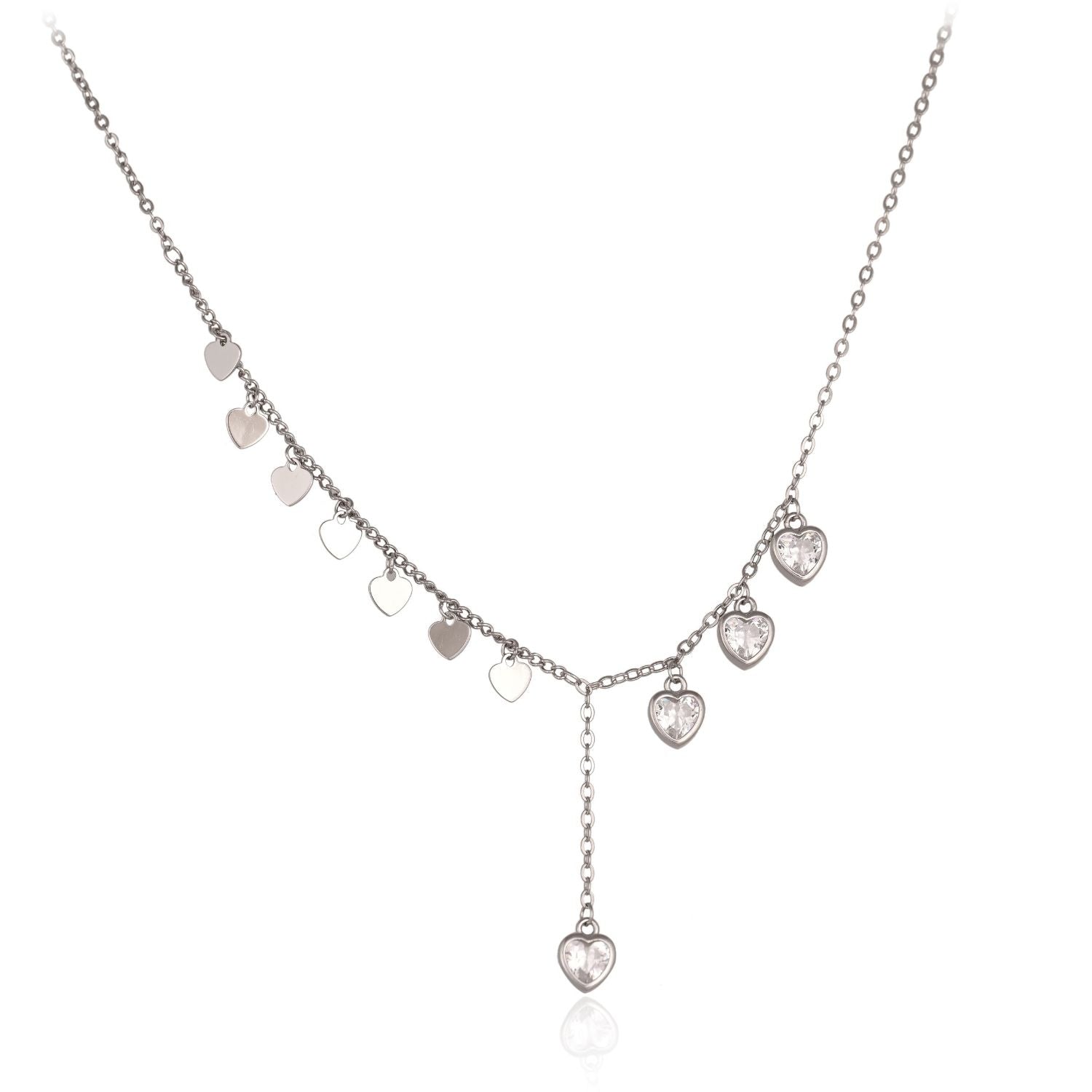 Heart-charm pendant necklace