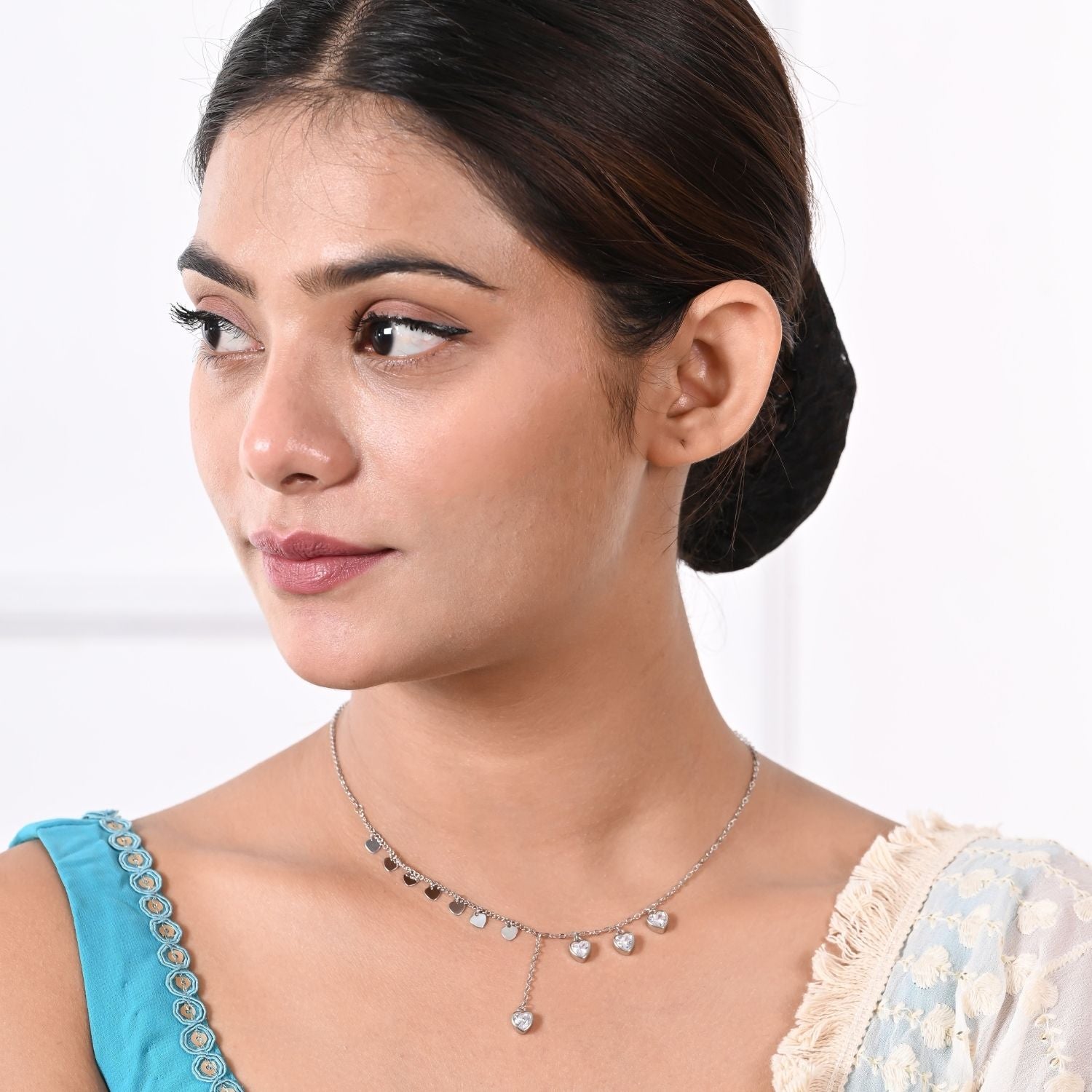 Heart-charm pendant necklace