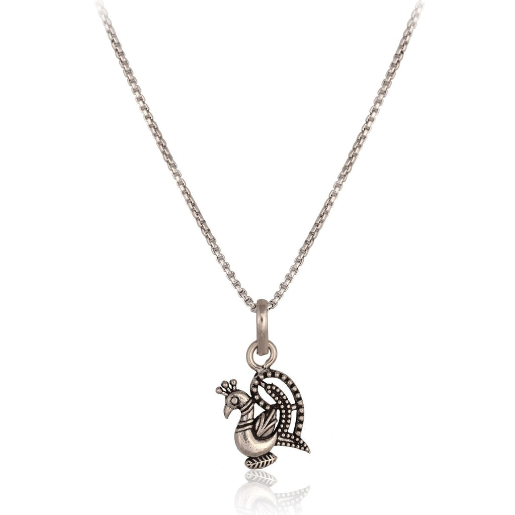 Peacock pendant necklace