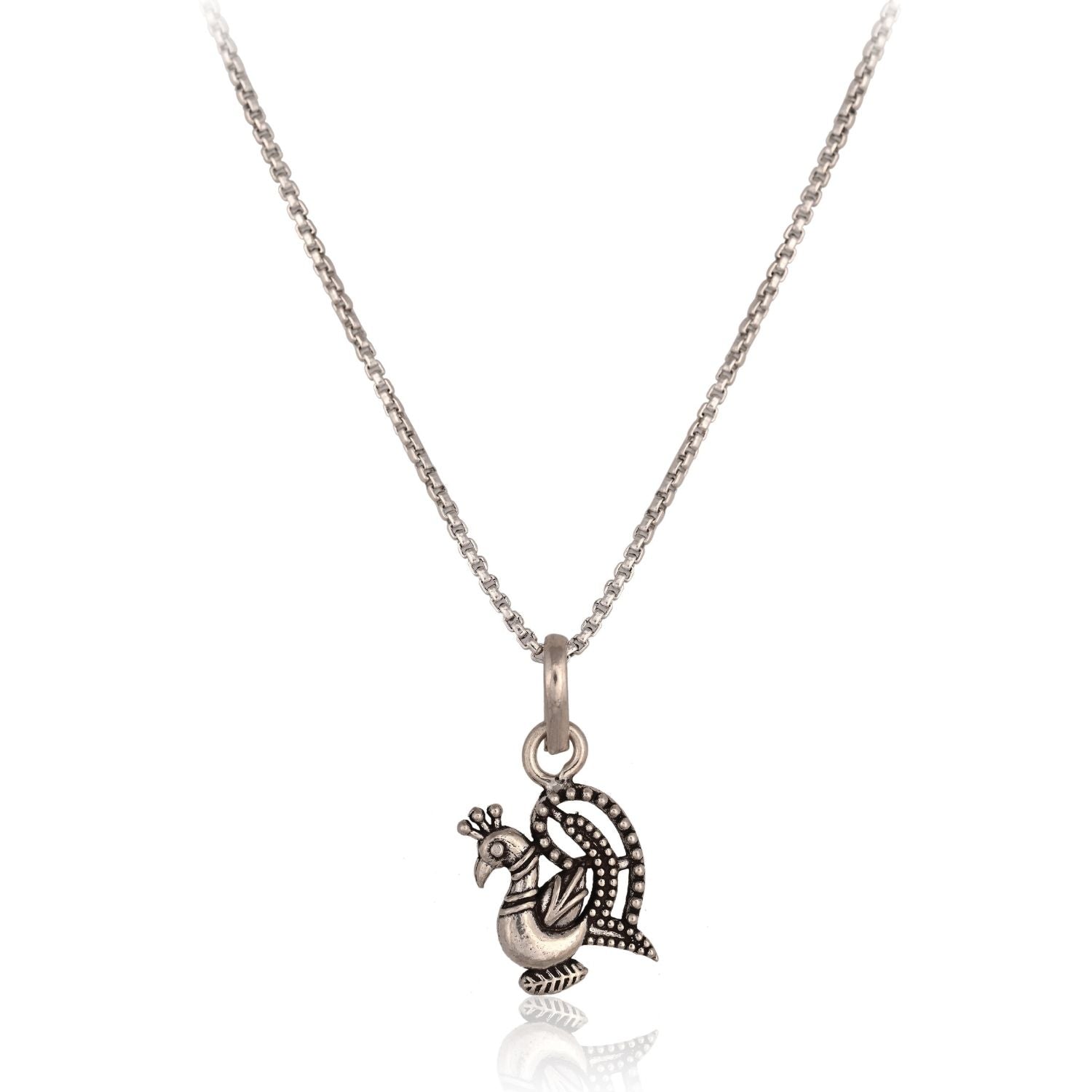 Peacock pendant necklace