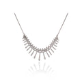 Crystal fringe necklace set
