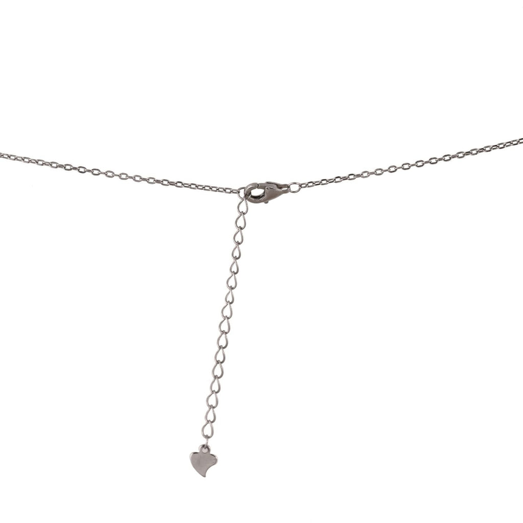 Teardrop crystal Y-necklace and matching drop-earring set