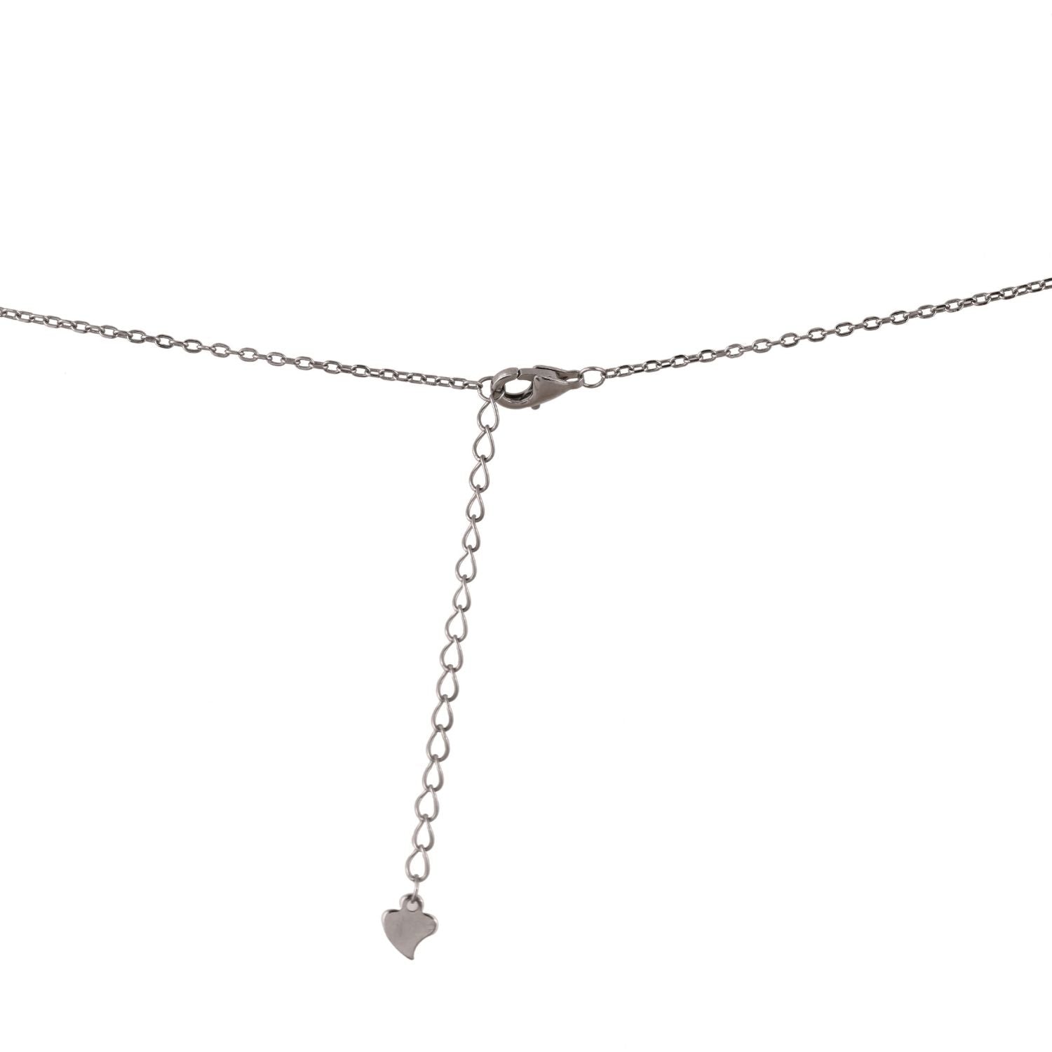 Teardrop crystal Y-necklace and matching drop-earring set