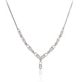Crystal link-drop necklace set