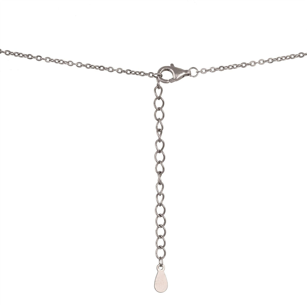 Mini halo-drop necklace and stud earring set