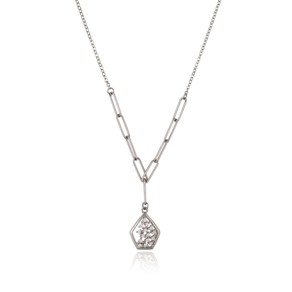 Minimalist Silver with Geometric Charm