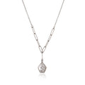 Minimalist Silver with Geometric Charm