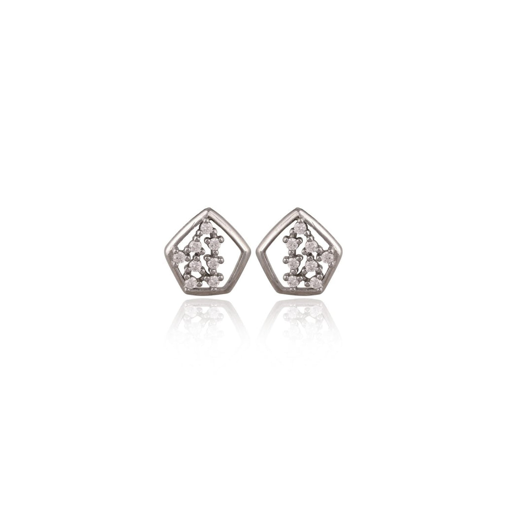 Minimalist Silver with Geometric Charm