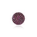 Sunburst textured disc ring