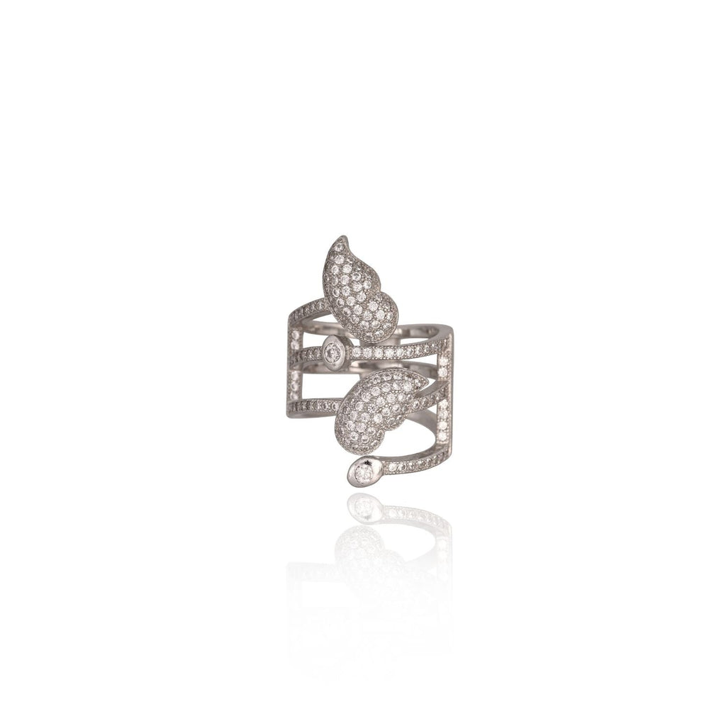 Statement pavé cocktail ring