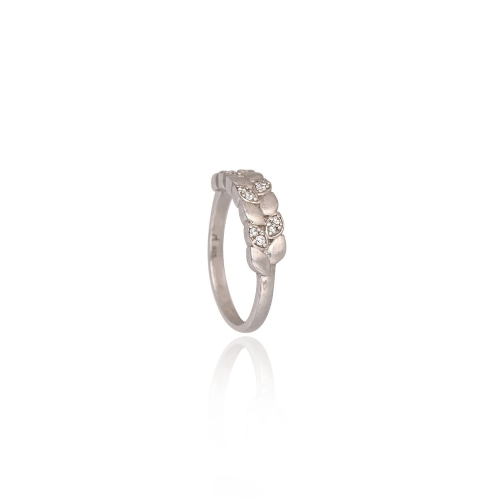 Cuban-link inspired band ring