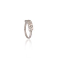 Cuban-link inspired band ring
