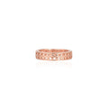 Textured rose-gold band ring