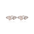 Double-stone sparkling toe ring